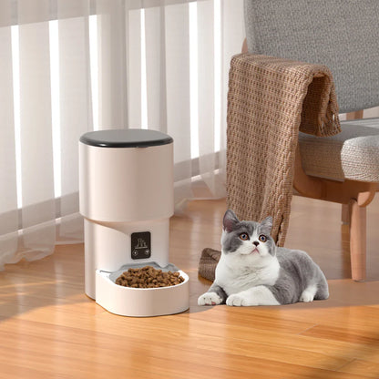 4L WiFi Smart Pet Feeder – Automatic Cat & Dog Food Dispenser (No 5V 1A Plug)