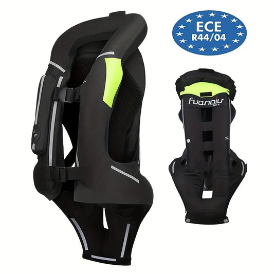 Motorcycle Airbag Vest for Men – Reflective Life Jacket, Protective Moto Vest for Motocross, S-3XL Size