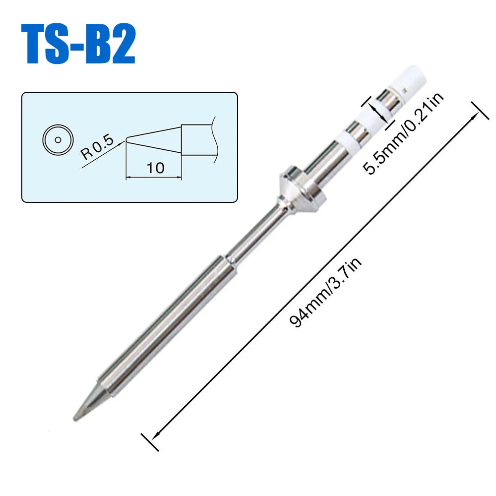 Pine64 TS100 TS101 Soldering Iron Tips – Replacement for Pinecil V2 & TS Series Models, B2 ILS BC2