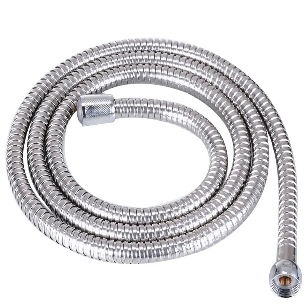1/1.5/2M PVC Handheld Shower Hose — Flexible, Anti-Kink, Explosion-Proof Bathroom Faucet Extension Tube