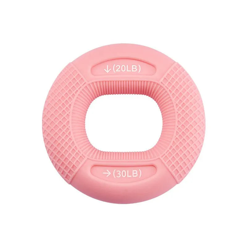 Silicone Hand Grip Strengthener: 20-80LB Gripping Ring Finger Trainer, Carpal Expander, Muscle Stretcher - Relieves Wrist Pain