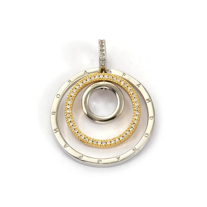 18K Gold Plated Sunflower Star Pendant – Brass Micro Pave Cubic Zirconia DIY Necklace Jewelry Making Charm