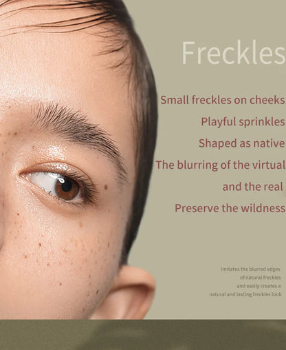 Air Cushion Freckle Stamp Kit - Lifelike Natural Simulation Fake Freckles for Face & Body, Waterproof Makeup Dot Spot Comb