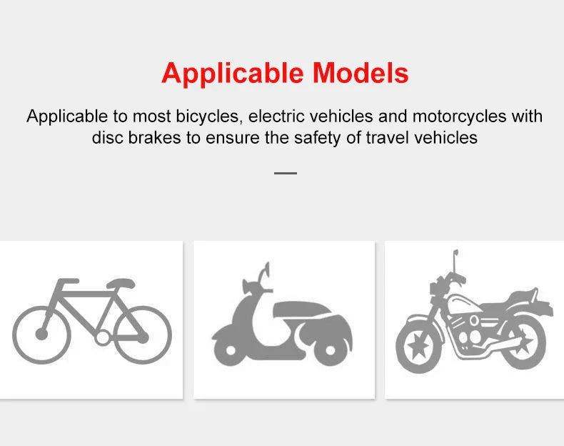 Motorcycle Waterproof Disc Brake Lock — Anti-Theft Wheel Padlock with Keys for Motorcycles, Scooters & Mopeds