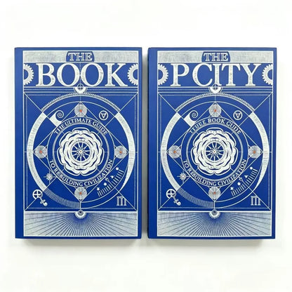 Blue Mysterious Symbol Book - Occult Civilization Guide Hardcover Desktop Collectible Gift for Book Lovers