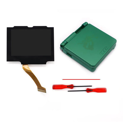 Laminated V5 IPS GBA SP Backlight LCD Replacement Mod Kit – Backlit Screen for Game Boy Advance SP, No Shell Cutting Needed