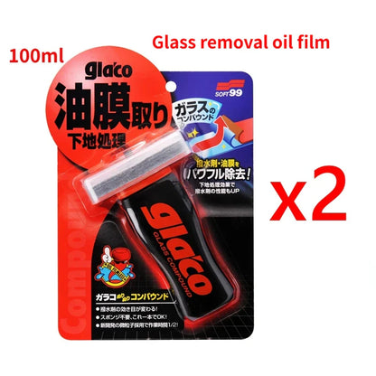 Soft99 Glaco Car Windshield Rain Repellent — Glass Hydrophobic Coating & Oil Film Remover for Anti-Rain Car Glass