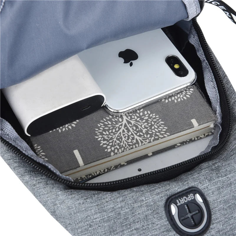 2023 Multifunctional Chest Bag – Men's Fashion Trend, Oxford Cloth Shoulder Bag – Korean Style, Waterproof Messenger Bag