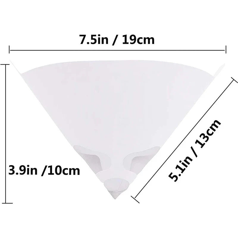 Disposable Paint Filter Paper - 100 Mesh Conical Straining Cup Funnel for Purifying Paint, Nylon Micron Mesh, Available in 10/20/30/60Pcs