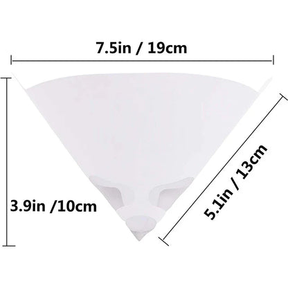 Disposable Paint Filter Paper - 100 Mesh Conical Straining Cup Funnel for Purifying Paint, Nylon Micron Mesh, Available in 10/20/30/60Pcs