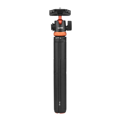 UURIG TP-02/TP-03 Selfie Stick Tripod — Flexible Ball, 130cm Max Height with 1/4'' Screw for Smartphone & Camera Vlogging