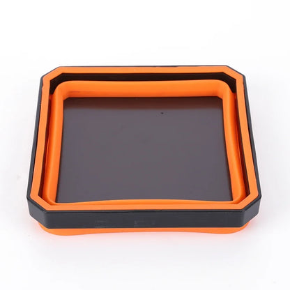 5-Inch Collapsible Magnetic Screw Tray - Silicone Tool Parts Storage Bowl for Plumbers, Carpenters & Mechanics