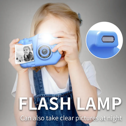 Instant Print Camera with 10x Digital Zoom - Perfect Children's Birthday Gift for Girls and Boys
