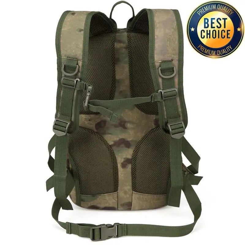 35L Tactical Backpack for Men – 900D Camouflage Camping, Hiking, Hunting & Outdoor Travel Rucksack