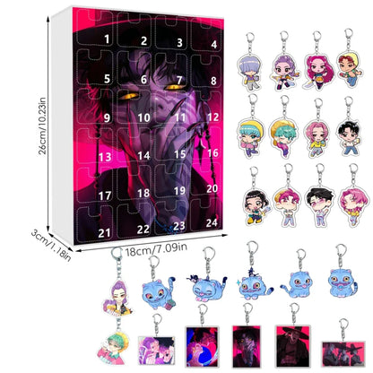 New Kpop Demon Hunters 24-Day Advent Calendar — Rumi, Mira, Zoey & Tiger Christmas Countdown Gift
