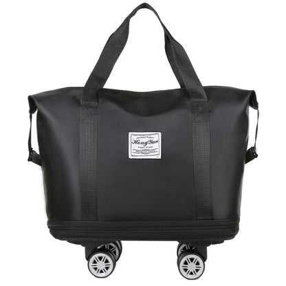 Expandable Universal Wheel Travel Bag – Large Capacity Lightweight Luggage with Dry & Wet Separation Storage for Travel & Fitness