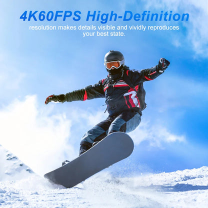 Ourlife 4K 60FPS Action Camera – 24MP WiFi Sports Camera with 2.0” Touch IPS Screen, 170° Wide Angle, EIS Stabilization, 30M Waterproof Case & 4X Zoom for Helmet & Outdoor Recording