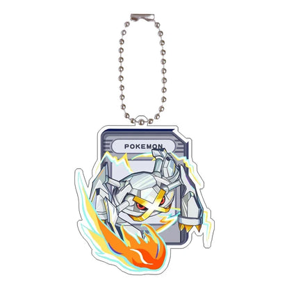 Pokémon Acrylic Keychain Set — Eevee, Pikachu, Gengar & Charizard Cartoon Pendant for Anime, Game Collection & Gift Toys