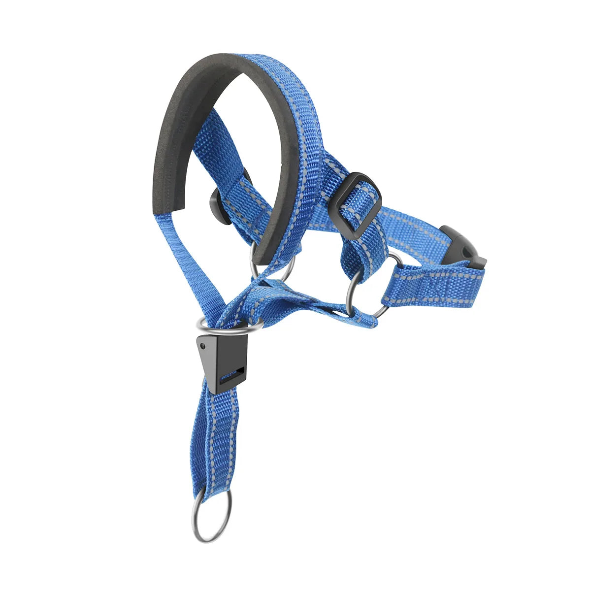 Breathable Dog Mouth Muzzles: Anti-Bark Collar Training Tool Set with Reflective Strips - Nylon Muzzle for Summer Pet Leashes