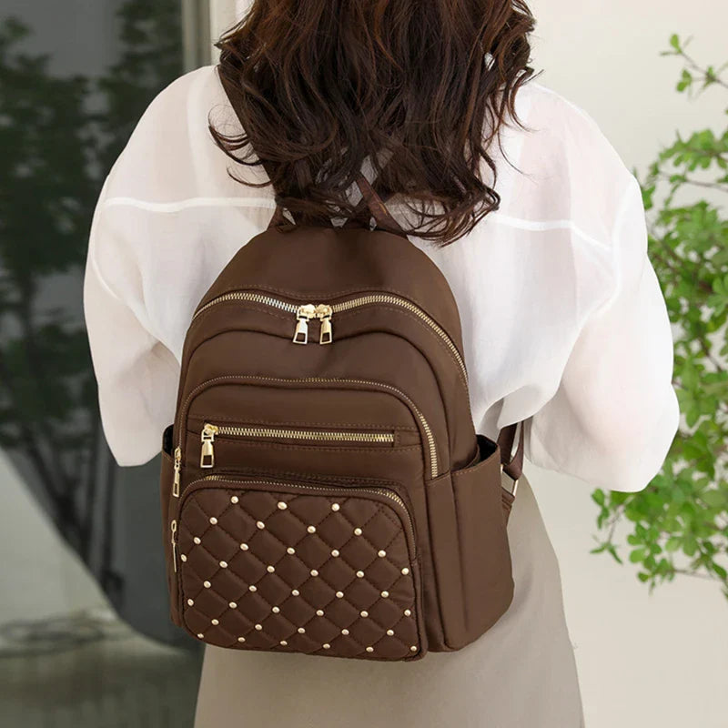 High-Quality Nylon Women's Backpack - Large Capacity, Versatile and Casual Travel Shoulder Bag for Teens
