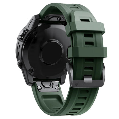 QuickFit Silicone Watch Strap 26mm 22mm for Garmin Fenix 7X 7 Pro 6X 6 5X 5 Plus 8 – Durable Replacement Sport Watchband