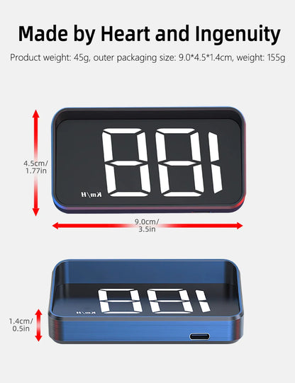 Car Head-Up Display M2 – HD GPS Speedometer, Digital Speed KMH Projector for All Cars, Auto Electronics Accessories