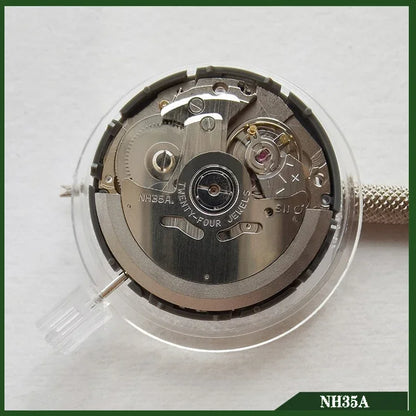 NH35A Premium Automatic Movement – 24 Jewels, White Date Wheel, Self-Winding & High Accuracy Replacement
