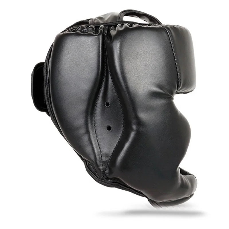 Full-Covered Boxing Helmet - Thickened Head Protector for Men & Women - Karate, Muay Thai, Taekwondo Training Head Guard