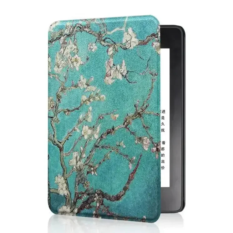 Leather Auto Sleep Case for Kindle Colorsoft Signature Edition (1st Gen, 7") & Paperwhite 12th Gen Protective Cover Funda