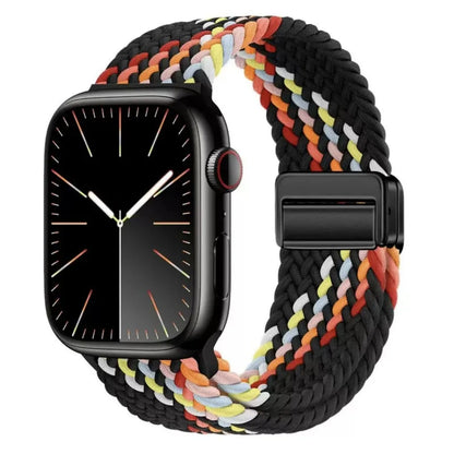 Nylon Braided Apple Watch Band - Durable Replacement Strap for Series 10/9/8/7/6/5/3 SE Ultra 49mm to 38mm