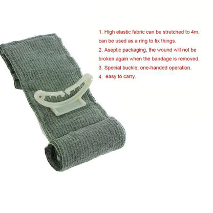 Medical Trauma Kit with Israeli Bandage – 4/6 Inch Emergency First Aid for Camping & Hiking