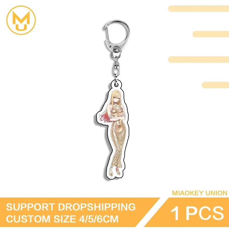 Kitagawa Marin Acrylic Keychain - Double-Sided Transparent Anime Character Jewelry