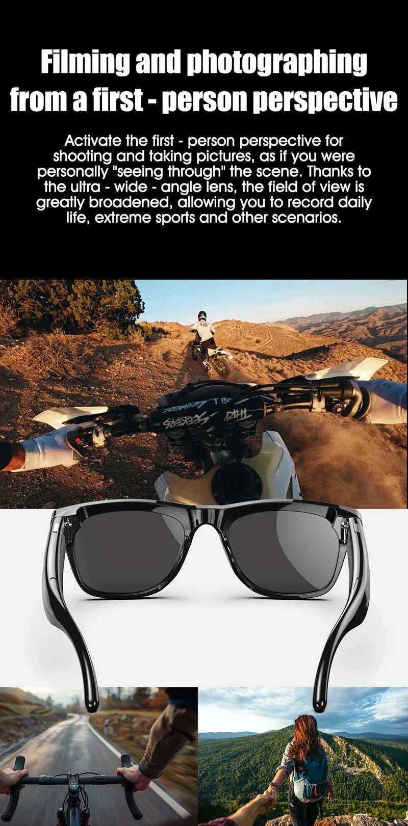 Xiaomi 6K HD AI Smart Glasses — 100MP Camera, ChatGPT, Bluetooth Call, Voice Assistant, 260mAh Battery, New Smart Glasses