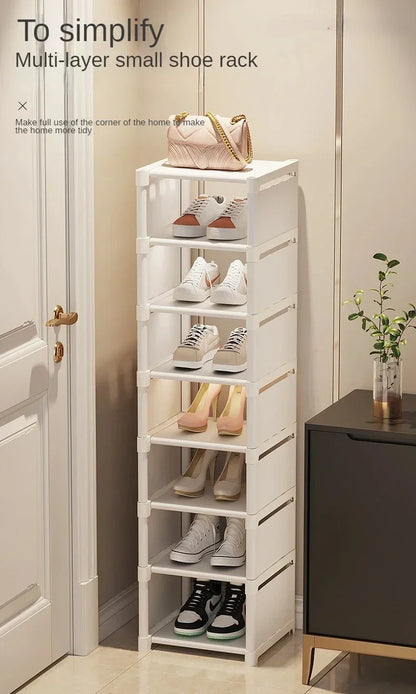 Stackable Shoes Rack Organizer – Multi-Layer Adjustable Shoe Cabinet for Space Saving Home Storage