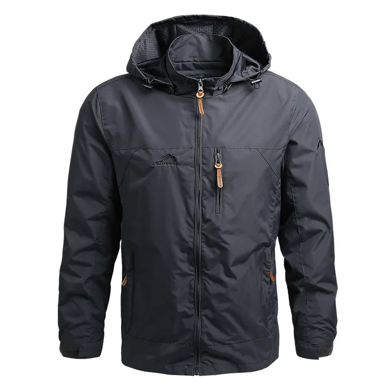 Men's Autumn Windbreaker Jacket – Oversized Windshield Coat for Spring & Outdoor Work Wear