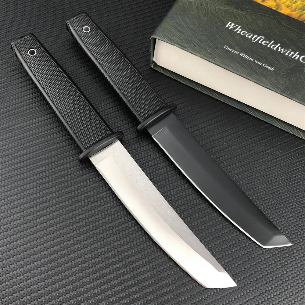 CS KOBUN Tactical Fixed Blade Knife – 8Cr13Mov Tanto Blade for Outdoor, Survival, Hunting & Self-Defense