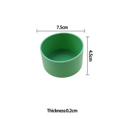 For Better Life , 7.5cm Soft Silicone Cup Bottom Protector Sleeve - Anti-Damage Accessory for Glass Water & Tea Bottles