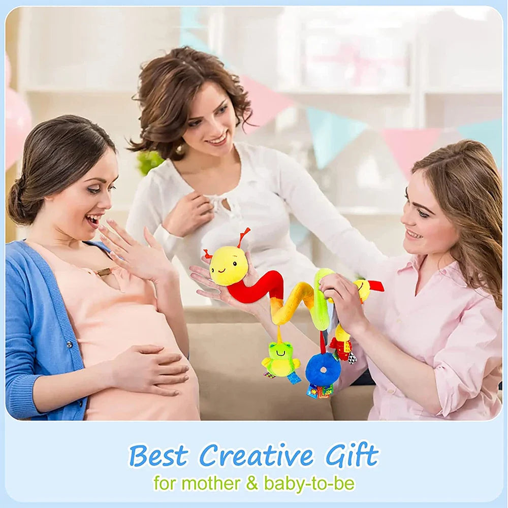 Musical Spiral Activity Toy – Cute Hanging Rattles for Baby Crib, Stroller & Car Seat, Boys & Girls