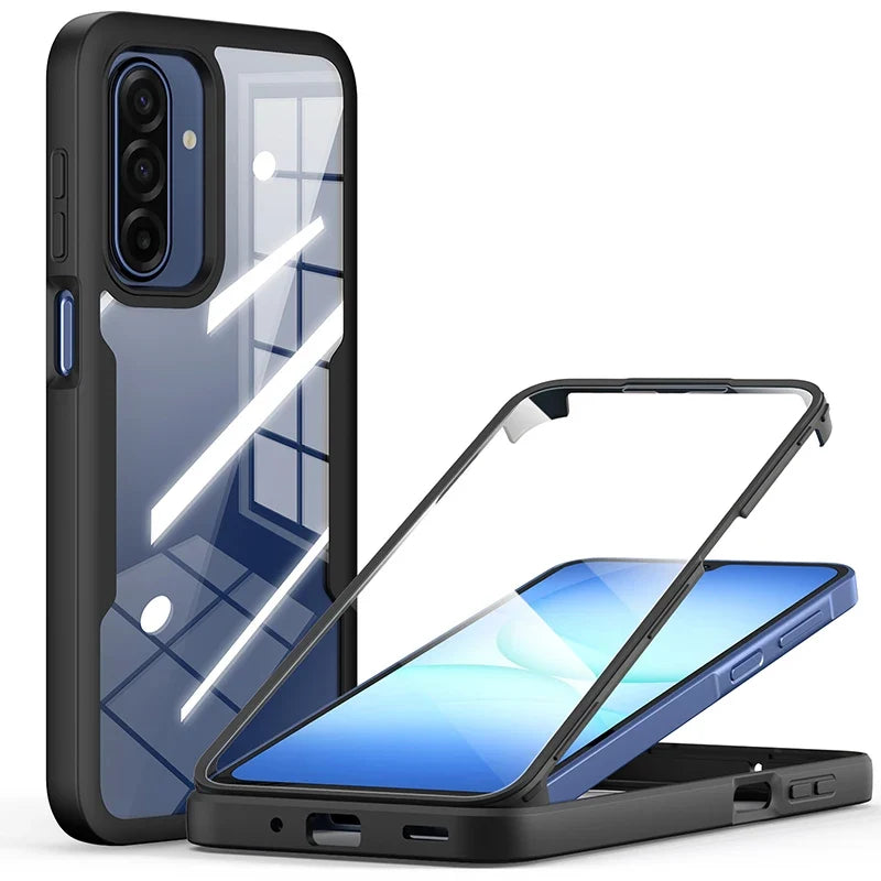 Samsung Galaxy A17–A16–A15–A14–A13–A12–A56–A55–A54–A53–A36–A35 5G Case - 360° Full Body Cover with Built-In Screen Protector