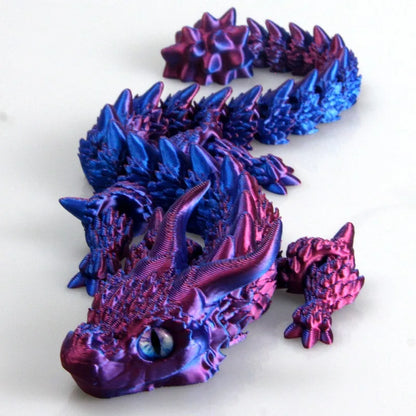3D Printed Movable Dragon Fidget Toy – Rotatable Articulated Desktop Ornament & Gift for Kids & Adults