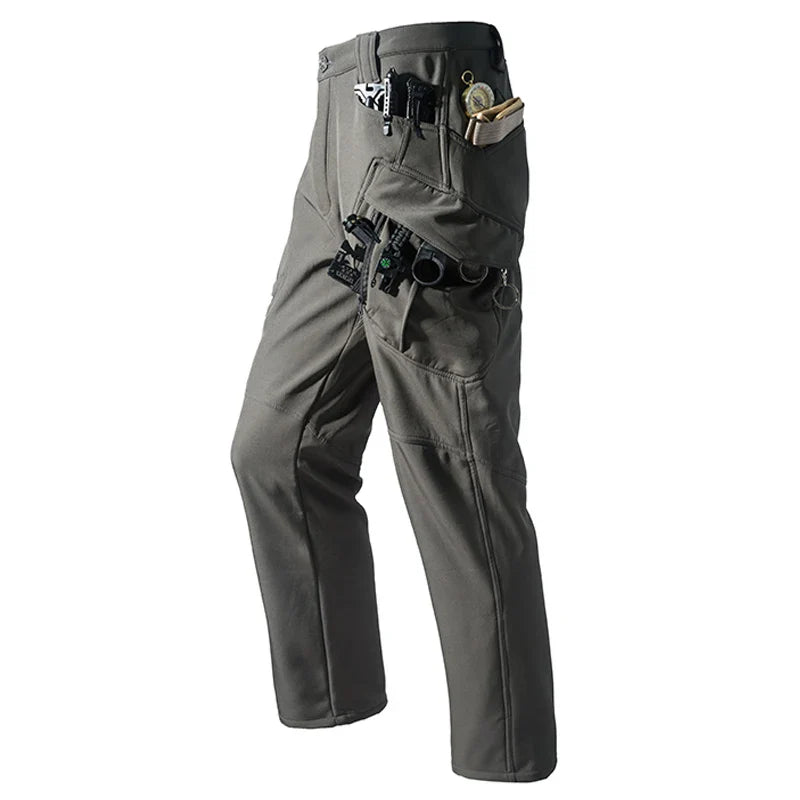 Men’s Fleece Softshell Cargo Pants M–5XL – Winter Outdoor Hiking, Fishing, Climbing & Camping Tactical Trousers