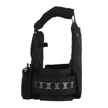 Tactical Vest Ferro Plate Carrier V5 – Military Hunting Airsoft Body Armor with Portable MOLLE System & Triple Magazine Pouch