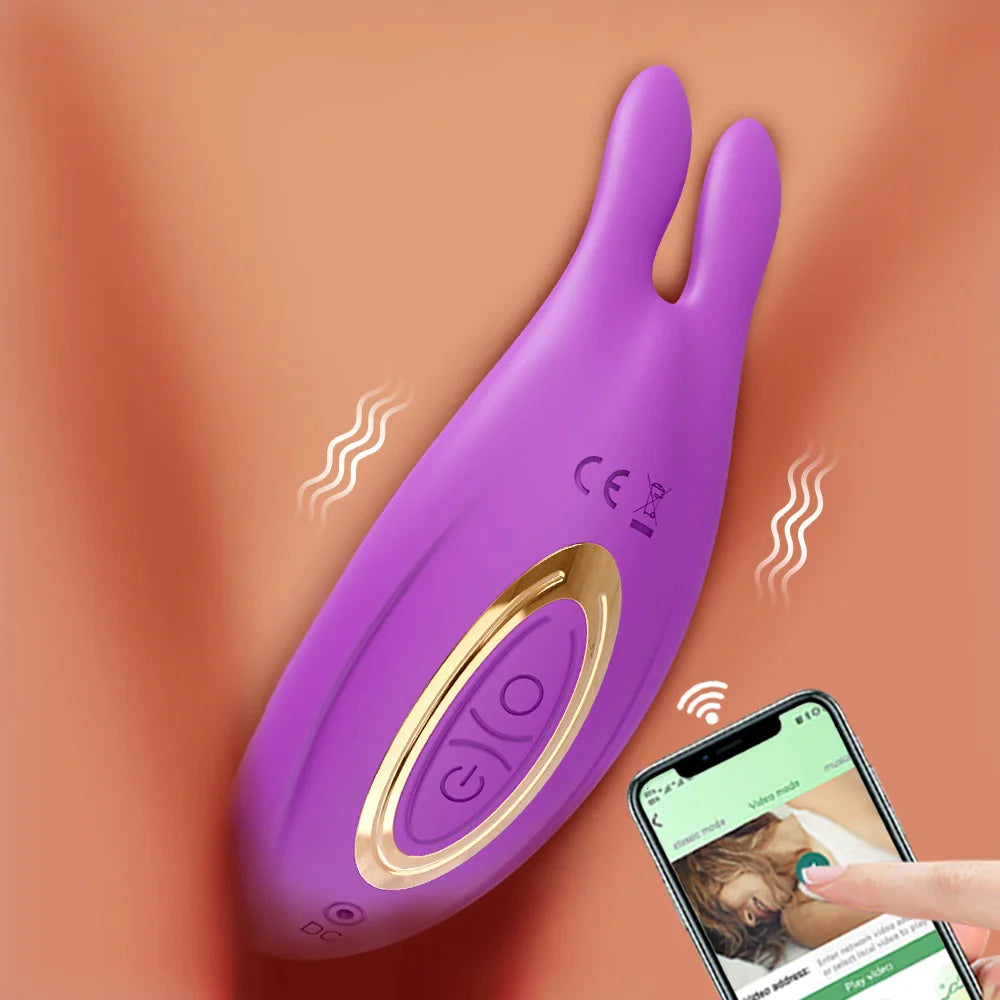 Bluetooth Thrusting Vibrator for Women - APP Controlled Rotating Telescopic Dildo - Remote G-Spot Massage Clitoris Stimulator Sex Toy
