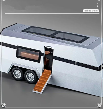 1:32 Tesla Cybertruck Diecast Alloy Model Car with Sound & Light – Off-Road Truck Toy Gift for Kids with Carrying Suitcase