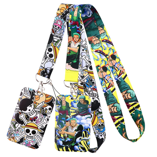 Japan Anime Zoro Neck Strap Lanyard – Keychain, ID Card, USB Badge Holder, Cute Gym Rope Gift