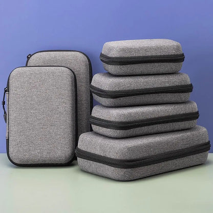 Mini EVA Storage Bag — Zipper Carrying Pouch for AirPods, Earphones, Phone, Charging Cables & Digital Accessories