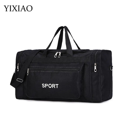 YIXIAO Large Capacity Gym & Travel Bag – Multifunction Sports Fitness Shoulder & Messenger Bag for Men