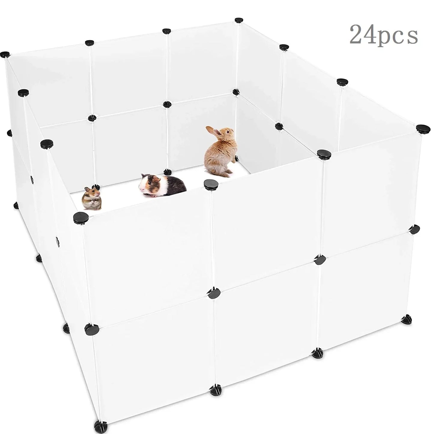 DIY Foldable Pet Playpen – Combined Cage Yard Fence for Dogs, Cats, Kittens, Rabbits, Guinea Pigs, Bunnies & Hedgehogs