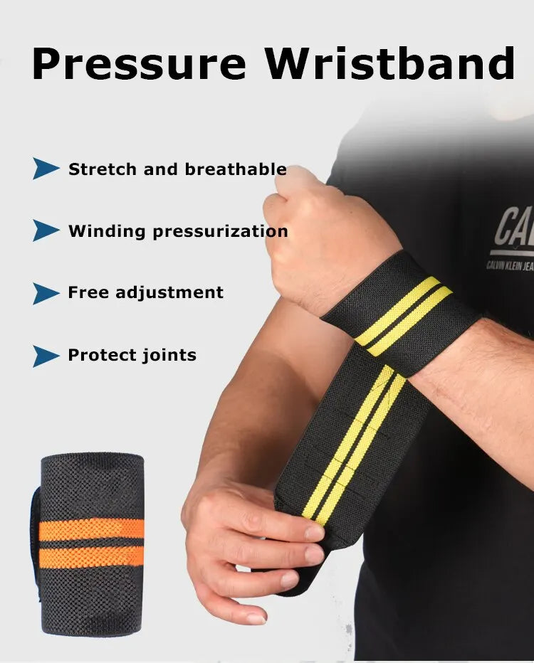 Elastic Adjustable Wrist Straps: Men and Women Wristband for Athletes - Powerlifting Wrist Fixer, 1PC