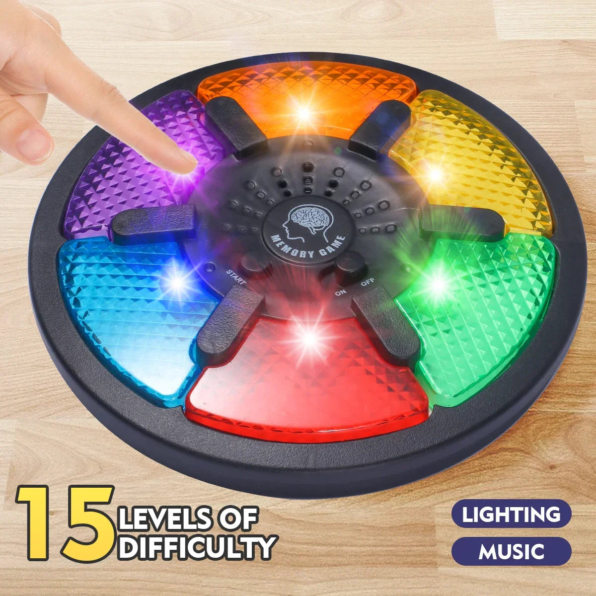 Handheld Electronic Memory Game – Light & Sound Puzzle Toy for Creative Interactive Play and Memory Training